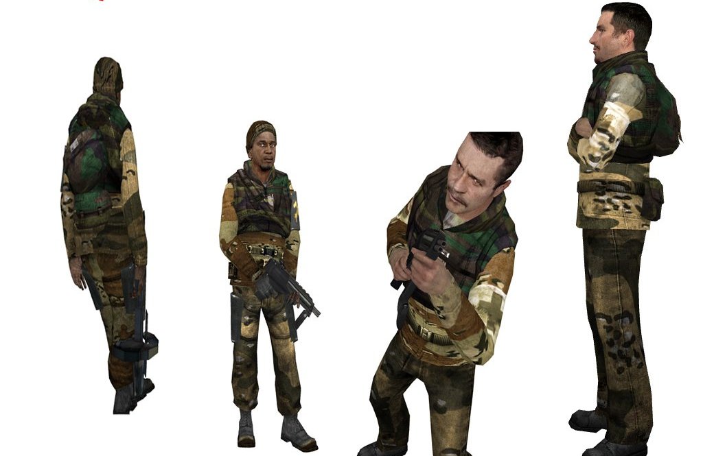 скачать Skins Desert Commandos  для Half-Life 2: Deathmatch бесплатно