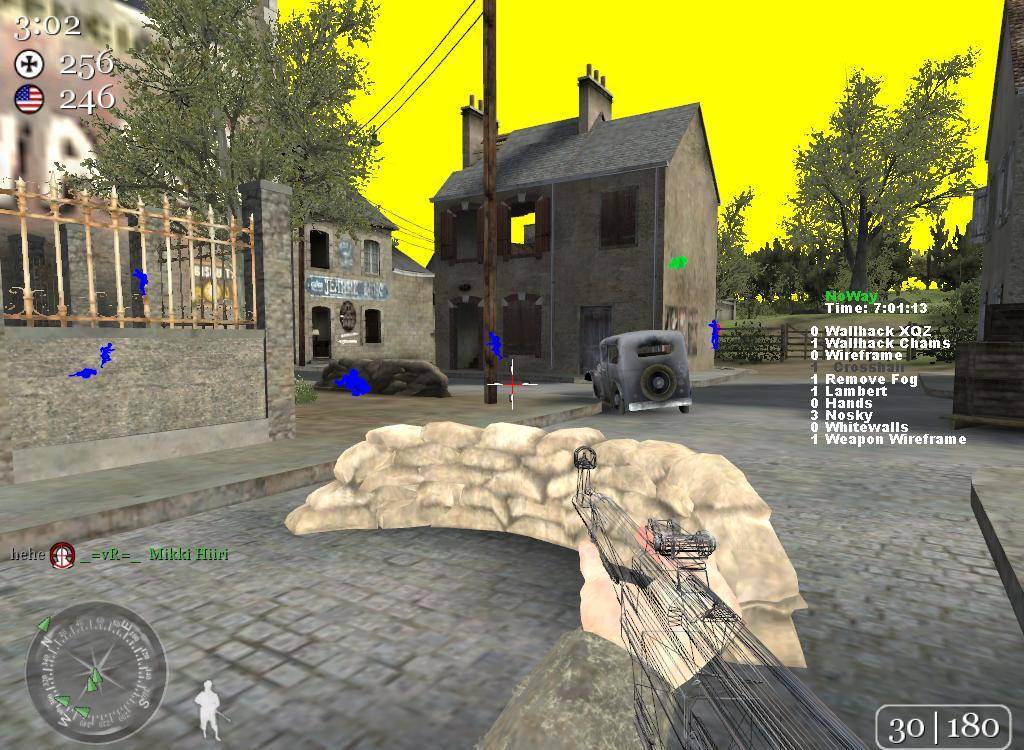 Читы для CoD 2 - AsMcoD2 / Call of Duty 2 Wall Hack + Aim