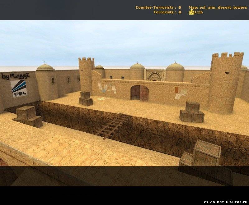 карта для cs:source -esl_aim_desert_towers