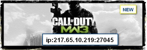 Сервер Call of Duty: MW 3 IP:217.65.10.219:27045